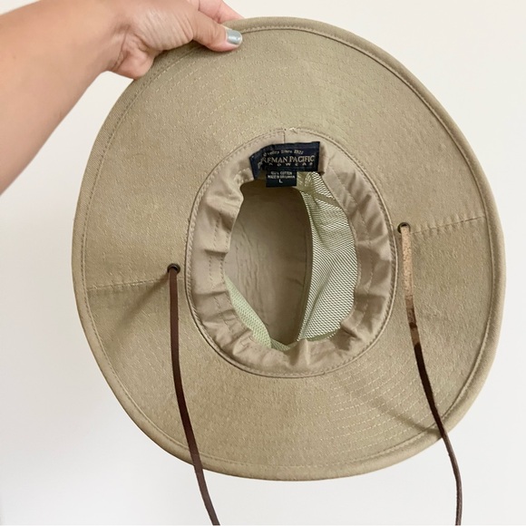 Dorfman Pacific Headwear Brushed Twill and Mesh Safari Bucket Hat Unisex Green L - Picture 6 of 11